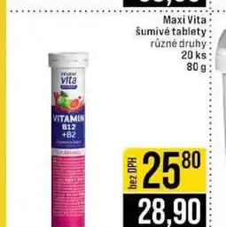 Jip Maxi Vita šumivé tablety různé druhy 20 ks nabídka