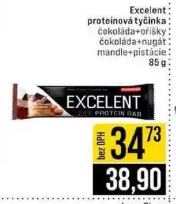 Jip Excelent proteinová tyčinka čokoláda+oříšky čokoláda+nugát mandle+pistácie 85g nabídka