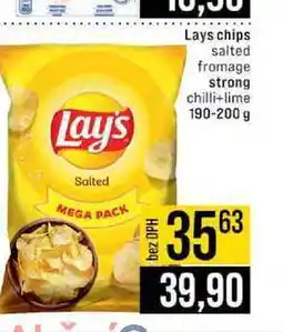 Jip Lays chips salted fromage strong chilli+lime 190-200 g nabídka