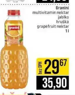 Jip Granini multivitamin nektar jablko hruška grapefruit nektar nabídka