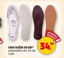 Penny Market SADA VLOŽEK DO BOT, 1 pár nabídka