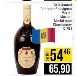 Jip Gold Asconi Cabernet Sauvignon Merlot Muscat Merlot rosé Chardonnay nabídka