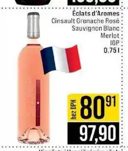 Jip Éclats d'Aromes Cinsault Grenache Rosé Sauvignon Blanc Merlot IGP nabídka