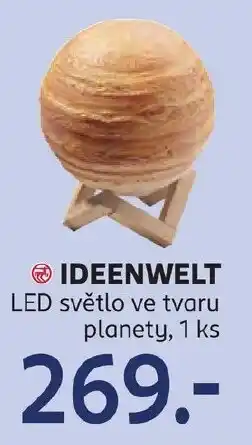 Rossmann IDEENWELT LED světlo ve tvaru planety nabídka