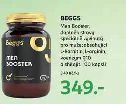 Rossmann BEGGS Men Booster, doplněk stravy speciálně vyvinutý pro muže; obsahující L-karnitin, L-arginin, koenzym Q10 nabídka