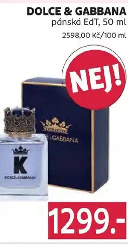 Rossmann DOLCE & GABBANA pánská EdT nabídka