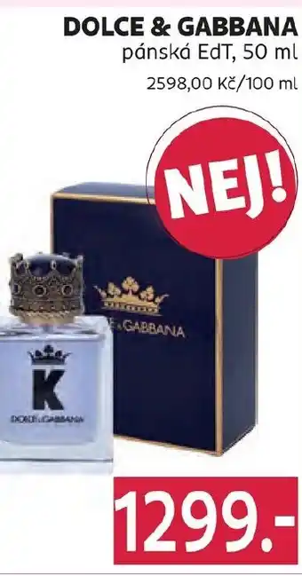 Rossmann DOLCE & GABBANA pánská EdT nabídka