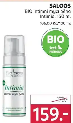 Rossmann SALOOS BIO intimní mycí pěna Intimia nabídka