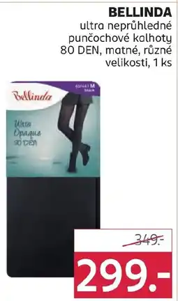Rossmann BELLINDA ultra neprůhledné punčochové kalhoty 80 DEN, matné, různé velikosti nabídka