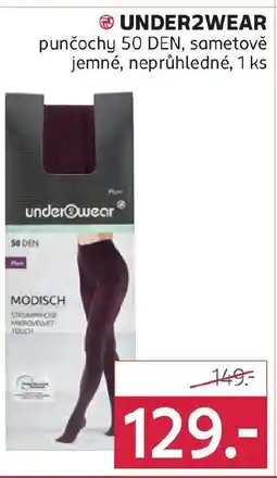 Rossmann UNDER2WEAR punčochy 50 DEN, sametově jemné, neprůhledné nabídka