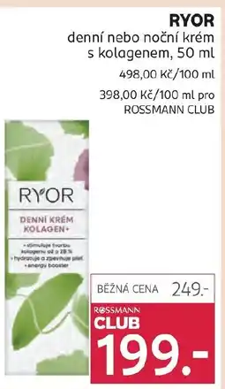 Rossmann RYOR denní nebo noční krém s kolagenem nabídka