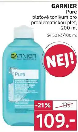 Rossmann GARNIER Pure pleťové tonikum pro problematickou pleť nabídka