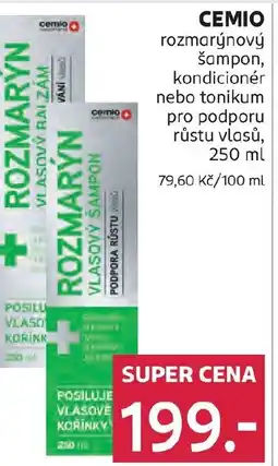 Rossmann CEMIO rozmarýnový šampon, kondicionér nebo tonikum pro podporu růstu vlasů nabídka