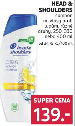 Rossmann HEAD & SHOULDERS šampon na vlasy proti lupům nabídka