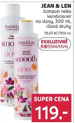 Rossmann JEAN & LEN šampon nebo kondicionér na vlasy nabídka
