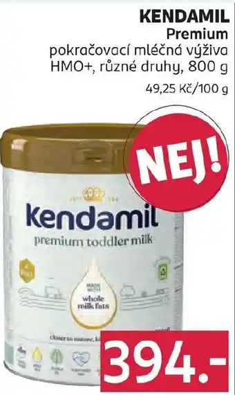 Rossmann KENDAMIL Premium pokračovací mléčná výživa HMO+ nabídka