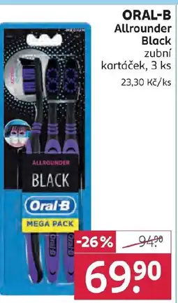 Rossmann ORAL-B Allrounder Black zubní kartáček nabídka