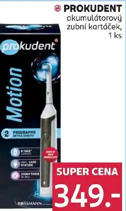 Rossmann PROKUDENT akumulátorový zubní kartáček nabídka