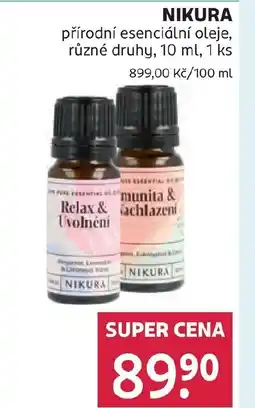 Rossmann NIKURA přírodní esenciální oleje nabídka