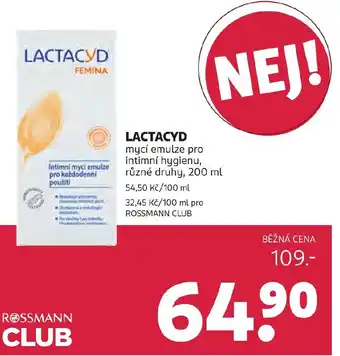 LACTACYD mycí emulze pro intimní hygienu