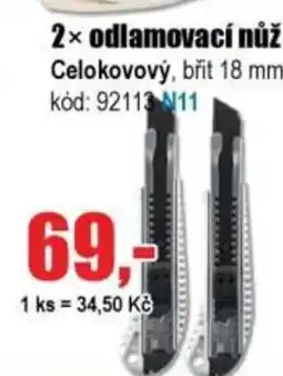 EVA 2× Odlamovací nůž nabídka