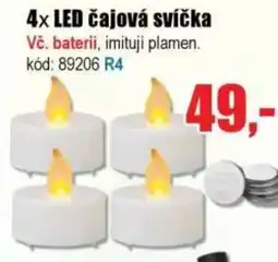 EVA 4x LED čajová svíčka nabídka