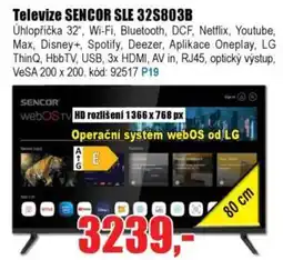 EVA Televize SENCOR SLE 32S803B nabídka