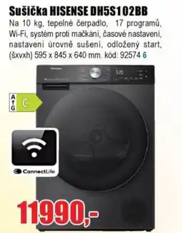 EVA Sušička HISENSE DH5S102BB nabídka