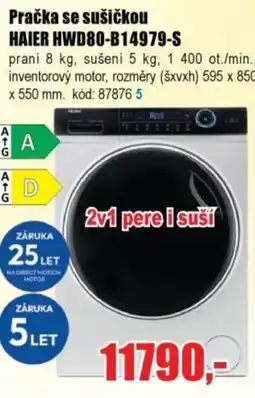 EVA Pračka se sušičkou HAIER HWD80-B14979-S nabídka