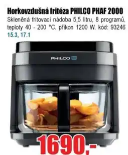 EVA Horkovzdušná fritéza PHILCO PHAF 2000 nabídka