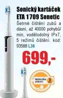 EVA Sonický kartáček ETA 1709 Sonetic nabídka