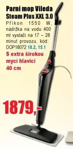 EVA Parní mop Vileda Steam Plus XXL 3.0 nabídka