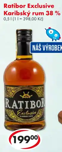 CBA Ratibor Exclusive Karibský rum 38 % nabídka
