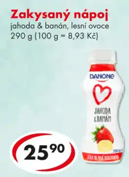 CBA Zakysaný nápoj jahoda & banán, lesní ovoce nabídka