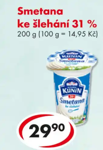 Smetana ke slehani 31%