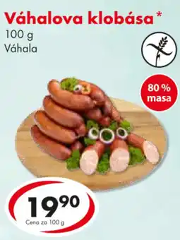 CBA Váhalova klobása nabídka