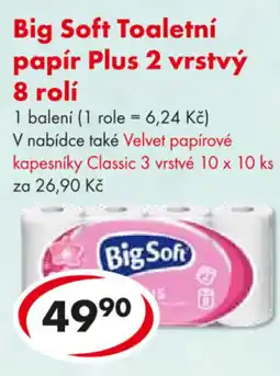 CBA Big Soft Toaletní papír Plus 2 vrstvý nabídka