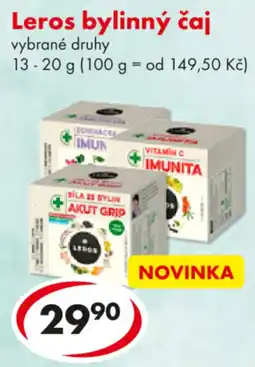 CBA Leros bylinný čaj nabídka