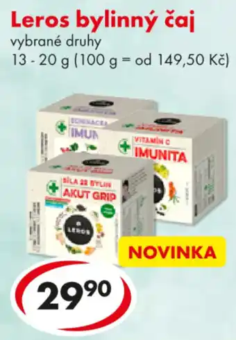 CBA Leros bylinný čaj nabídka