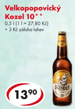 CBA Velkopopovický Kozel 10 nabídka