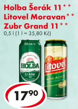 CBA Holba Šerák 11 Litovel Moravan Zubr Grand 11 nabídka