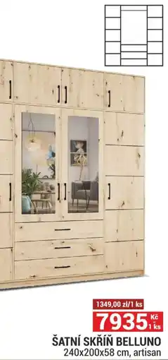 Merkury Market Šatní skříň belluno nabídka