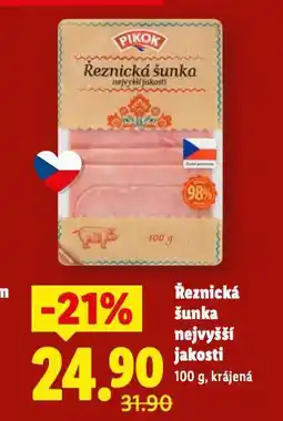 Lidl Řeznická šunka nejvyšší jakosti nabídka