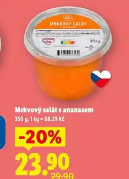 Lidl Mrkvový salát s ananasem nabídka