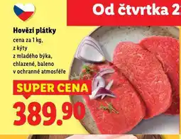 Lidl Hovězí plátky nabídka