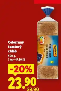 Lidl Celozrnný toastový chléb nabídka