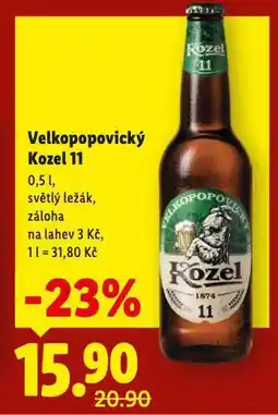 Lidl Pivo velkopopovický kozel nabídka