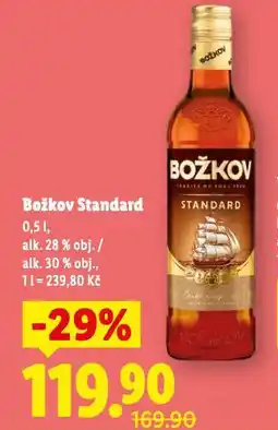 Lidl Božkov standard nabídka