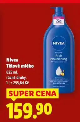 Lidl Nivea tělové mléko nabídka