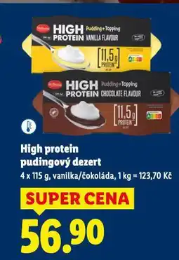 Lidl High protein pudingový dezert nabídka
